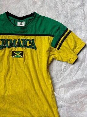 Jamaica Green & Yellow 100% Cotton Tee